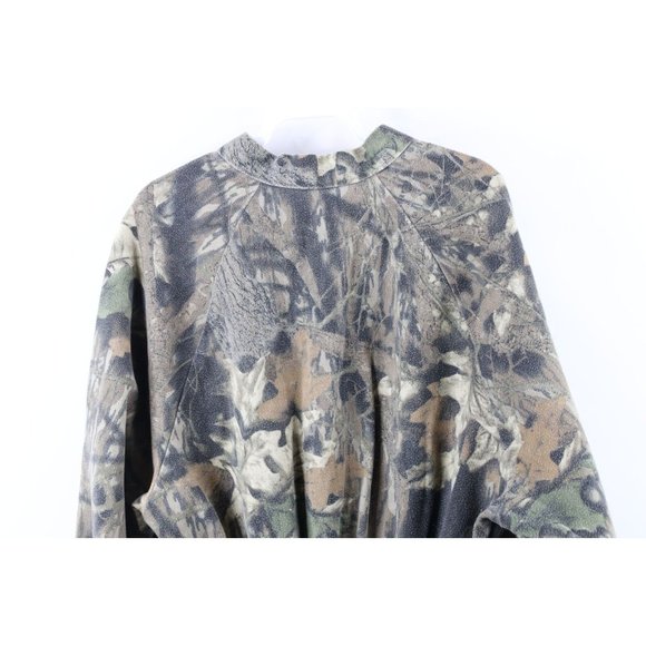 Vintage 90s Scent Lok Mens Medium Distressed Camouflage Chamois Cloth Jacket USA - Picture 8 of 9